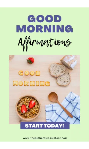 A collection of positive good morning affirmations