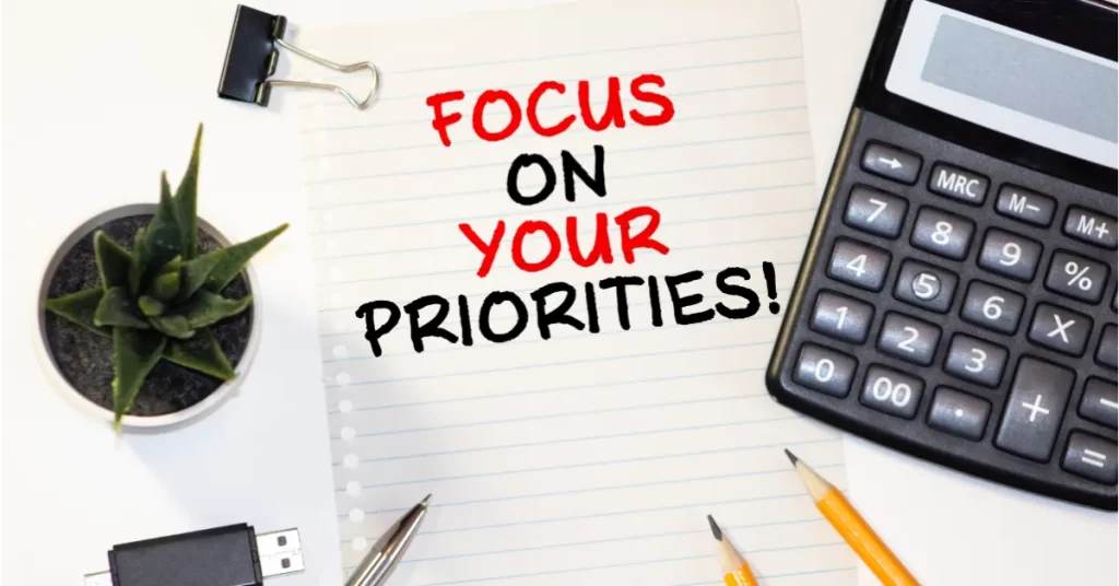 Focus on your priorities. Change your life. Simplify things. Live your life