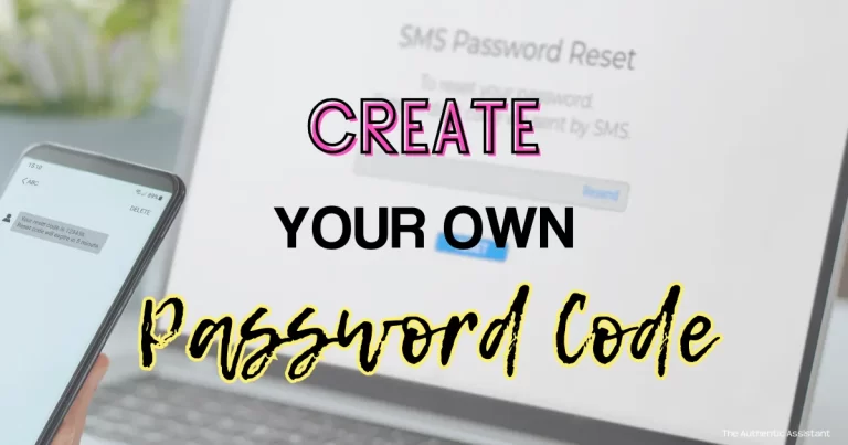 Create your own password code