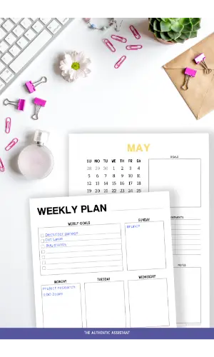 Free May Printable planners. Weekly planner. monthly planner