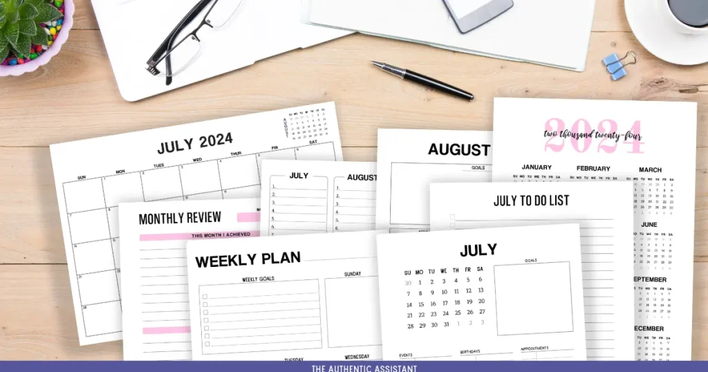 Free July planner pages. Download here